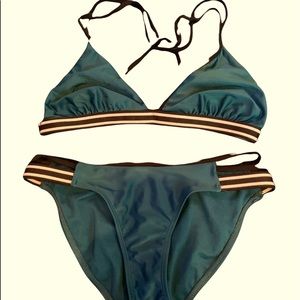 Xhilaration Bikini Size XS Top and S Bottom Green